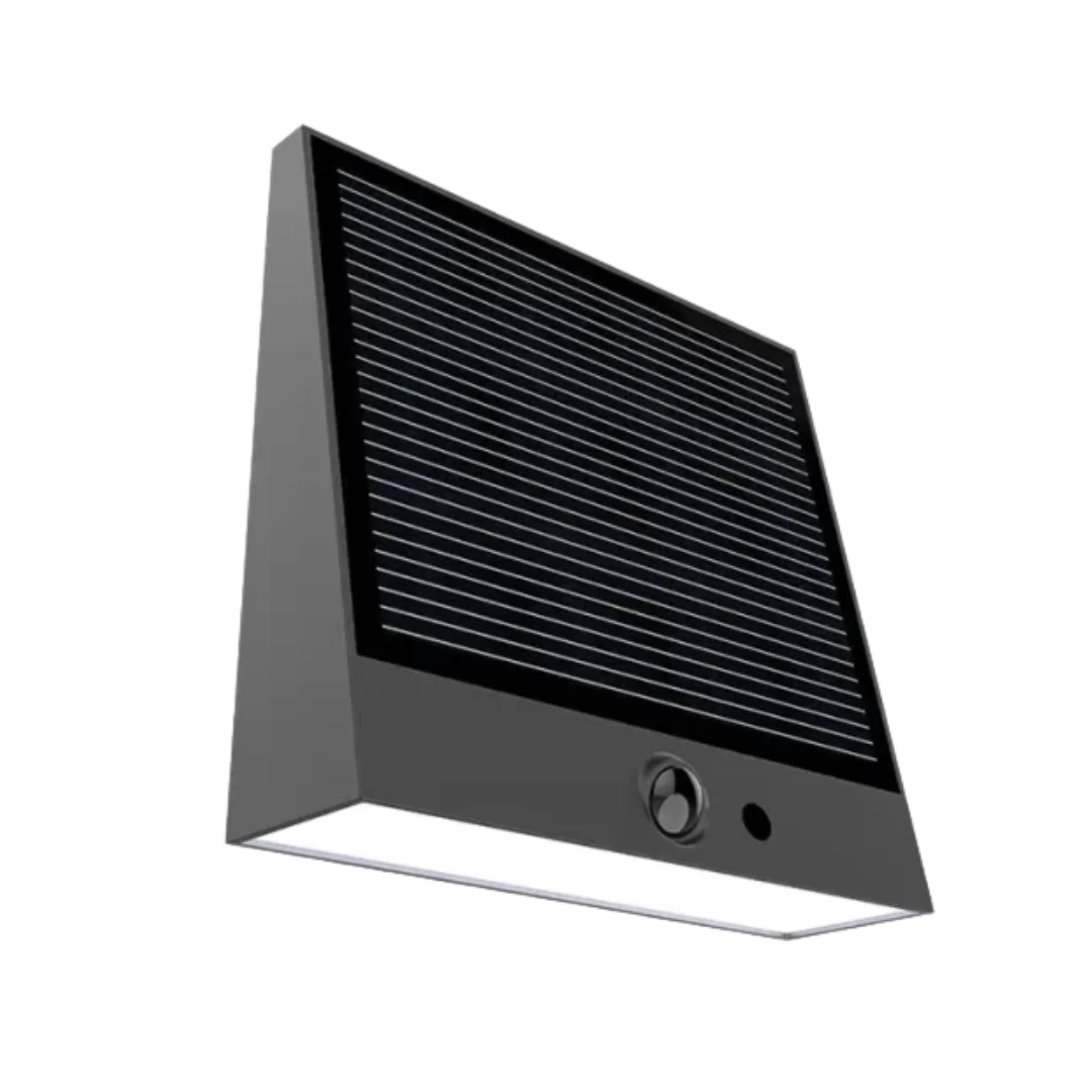 Aplique Solar LED Exterior Thin 1000lm Distribución de luz Tipo IV