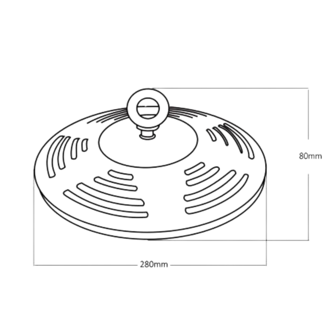 Campana LED Industrial UFO 150W 120lm/W Solid S2 EPISTAR 18000lm