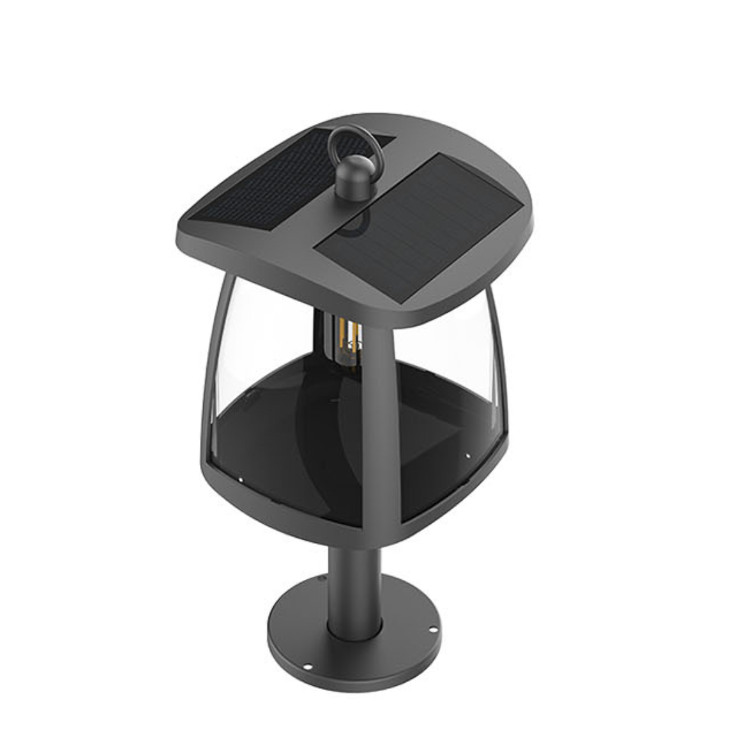Baliza Solar LED Exterior Rustica 350lm 110lm/W E27 Pie 50cm