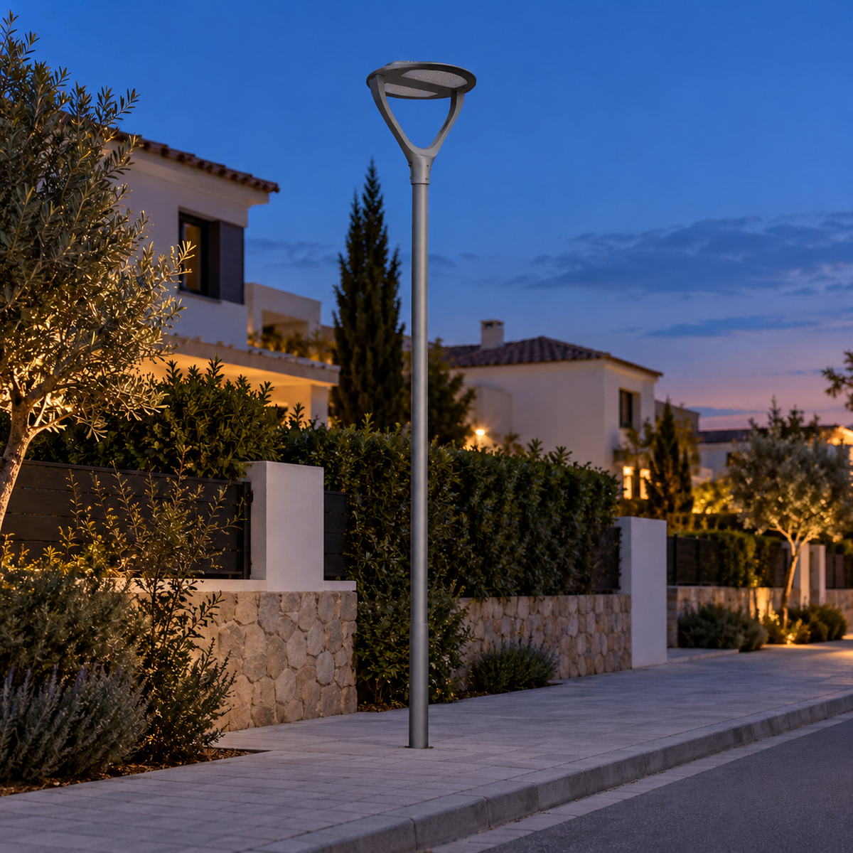 Luminaria LED Exterior Halo 30W Doble Brazo IP66