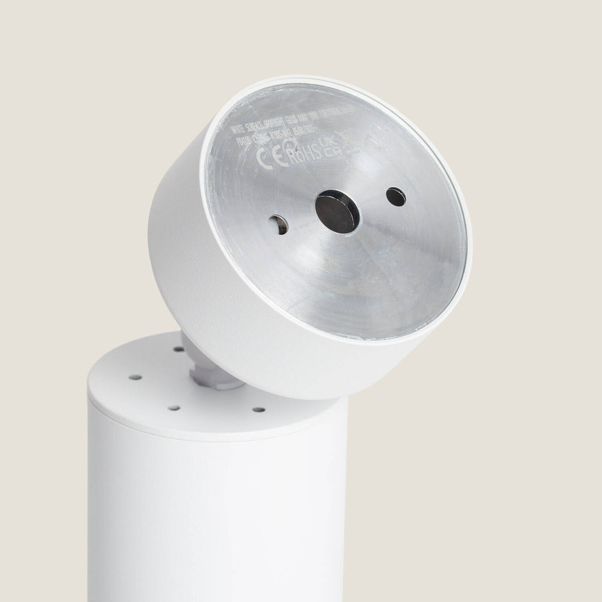 Foco de superficie ARES GU10 blanco de aluminio direccionable, vista 16