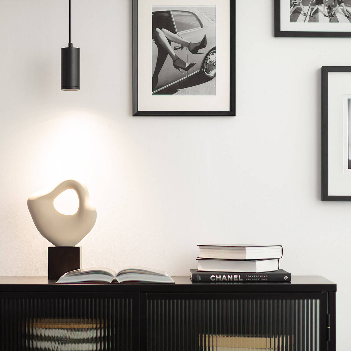 Lámpara colgante SIRA negro de aluminio GU10, vista 7