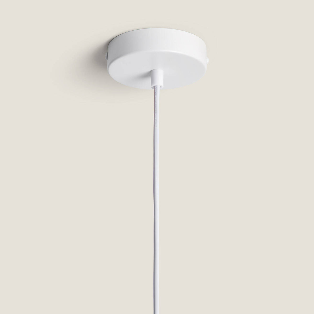 Lámpara colgante VELA E27 blanco de metal, vista 11