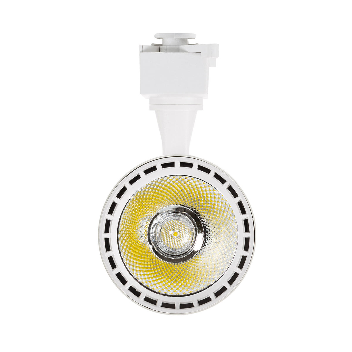 Foco LED Auron blanco 30W detalle óptica COB 20 grados