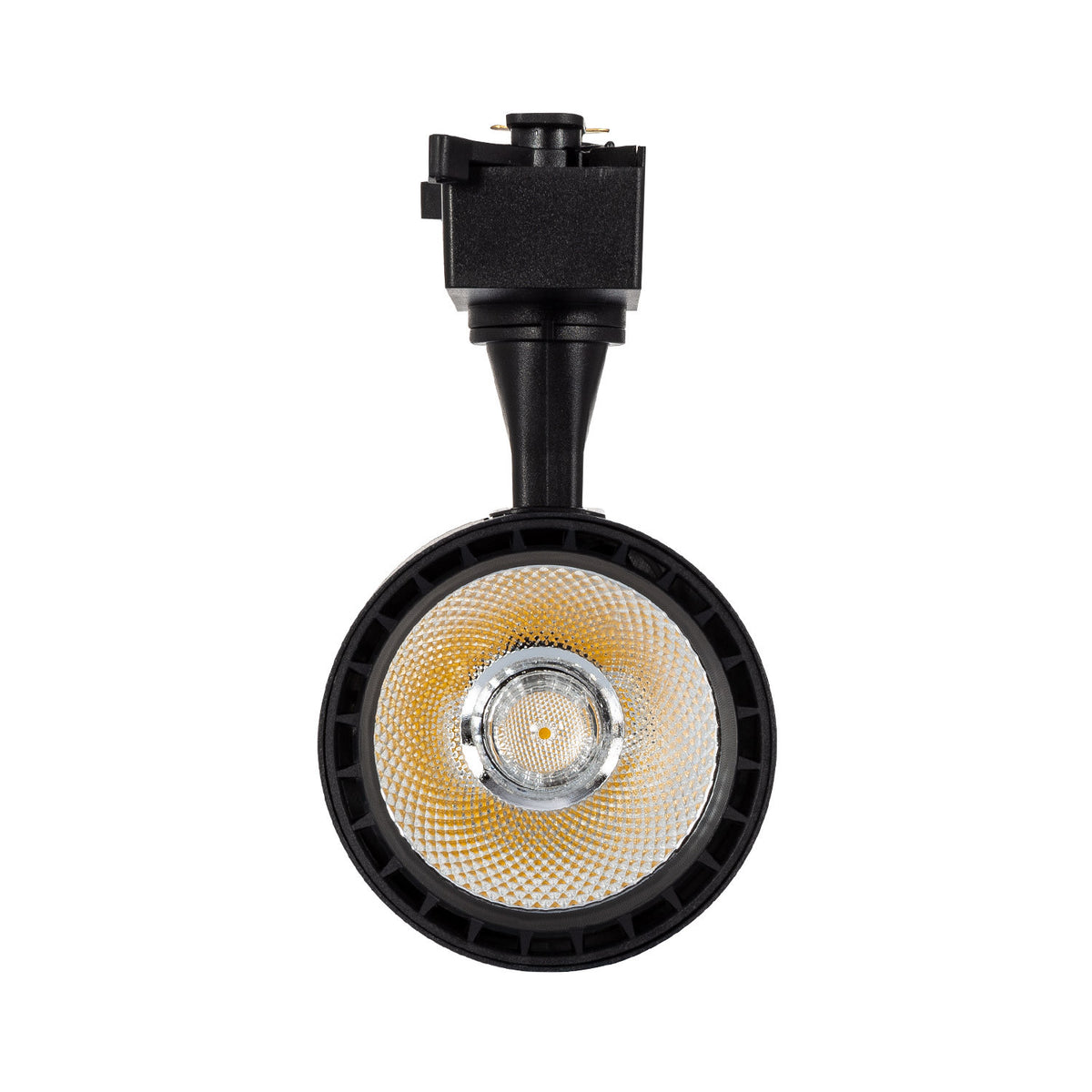 Foco LED Auron negro 30W detalle óptica COB