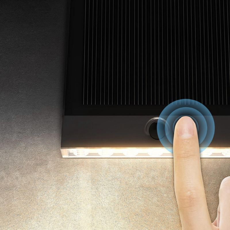 Aplique Solar LED Exterior Thin 1000lm Distribución de luz Tipo IV