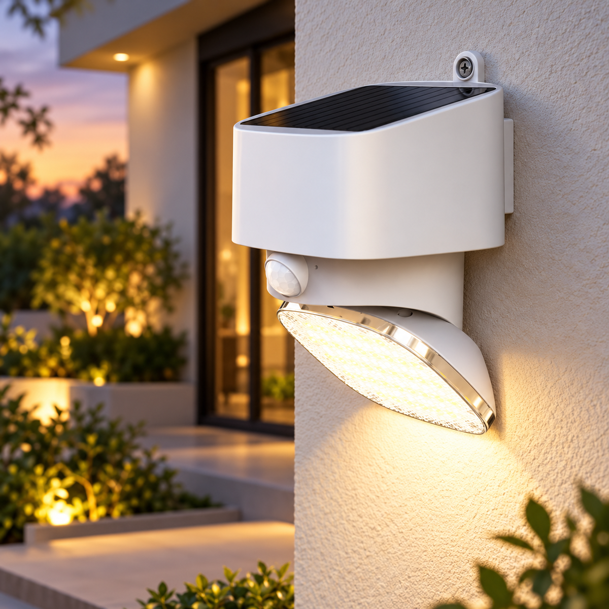 Aplique Solar LED Pared Blanco 2000lm 4000K Bateria Li-Ion 3,7V 14,8Wh