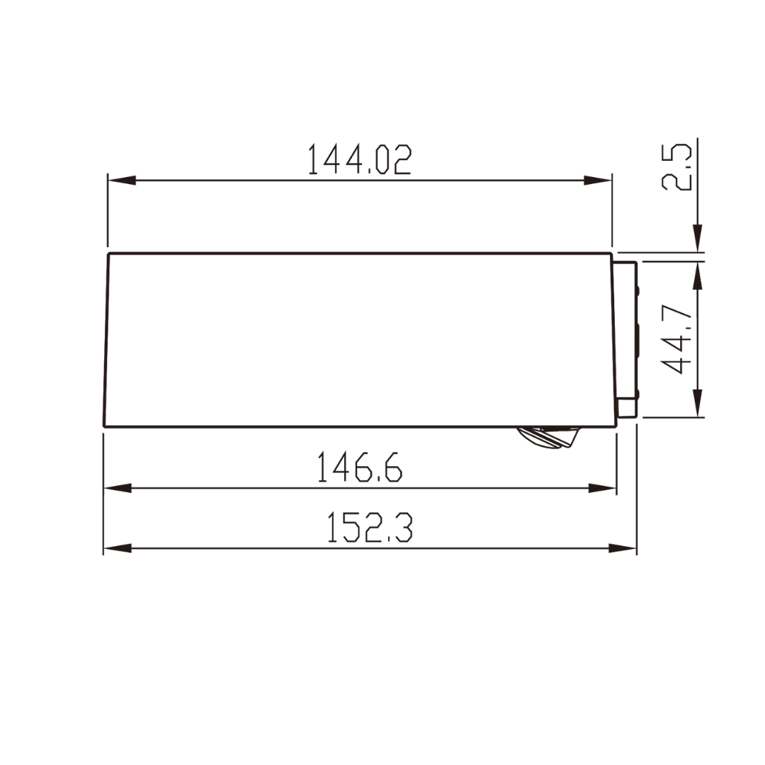 Aplique Solar LED Pared Block 1000lm 160lm/W Bateria Li-Ion 4,4V 2W