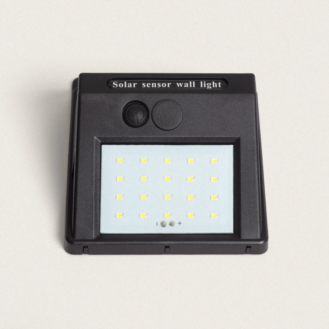 Aplique de Pared Exterior Solar LED IP65 Encendido Crepuscular