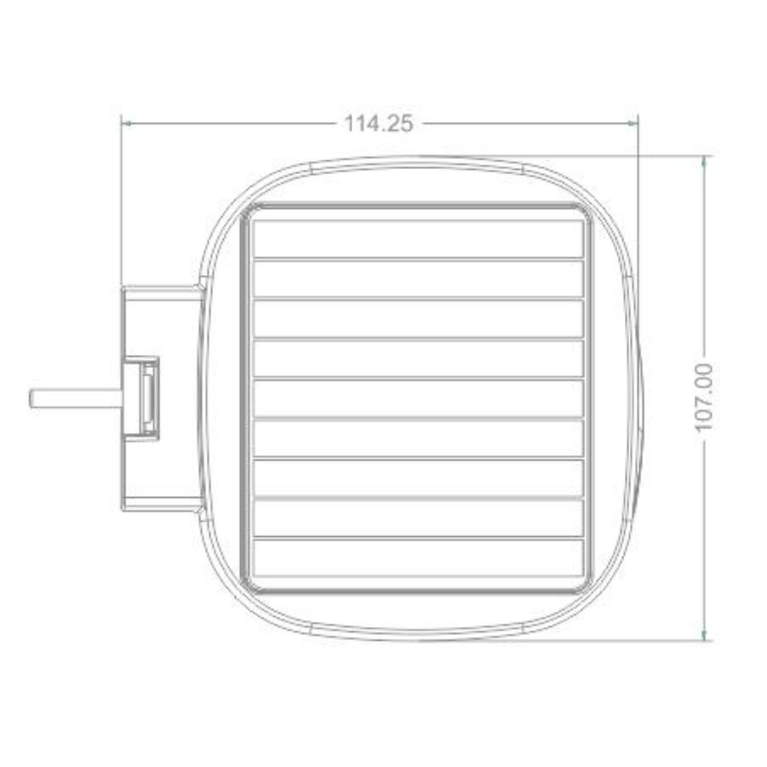 Aplique Solar LED Pared Blanco 2000lm 4000K Bateria Li-Ion 3,7V 14,8Wh
