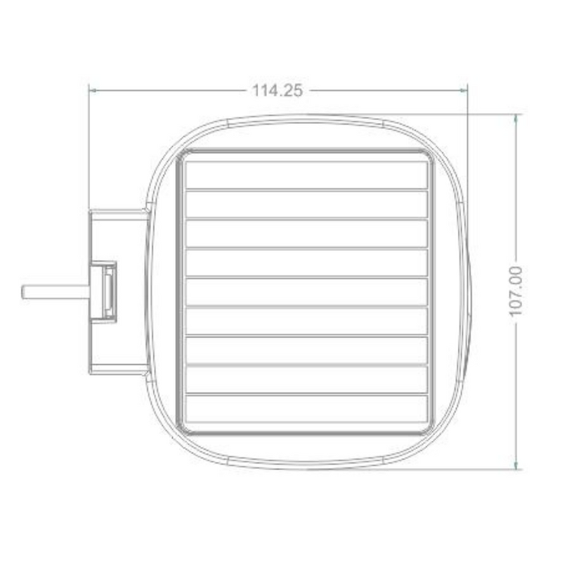 Aplique solar de pared blanco 2000lm 4000K bateria Li-Ion 3,7V 14,8Wh