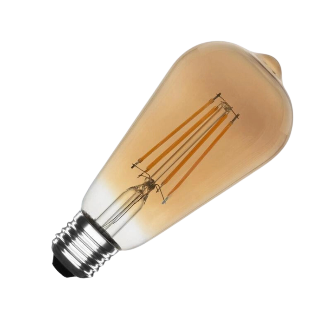 Bombilla Filamento LED Globo E27 8W 720lm 94lm/W ST64 Bronze