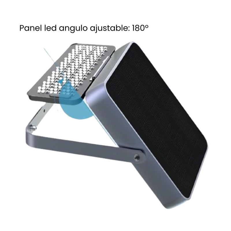 Aplique solar multi instalacion 1500lm 4000K bateria Li-Ion 3,7V led ajustable 180º