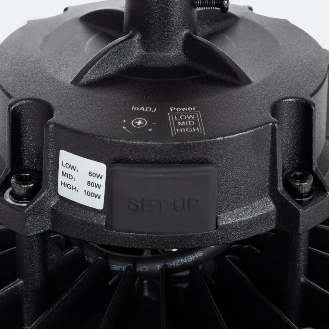 Campana LED Industrial UFO 100W 16000lm 170lm/W IP65 0-10V HBE LIFUD