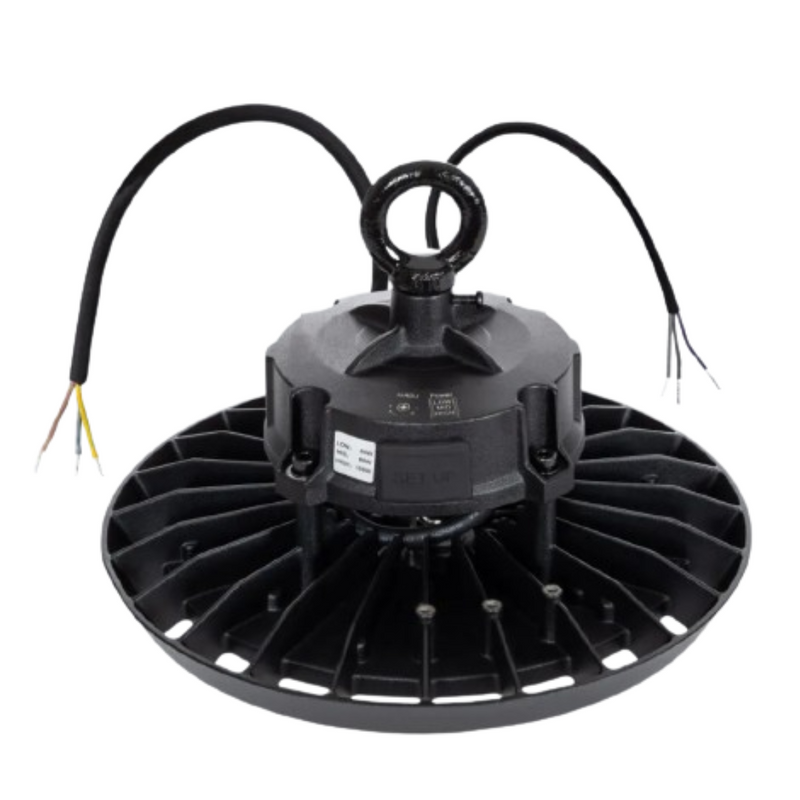 Campana LED Industrial UFO 100W 16000lm 170lm/W HBE Driver LIFUD Regulable 0-10V 5000K