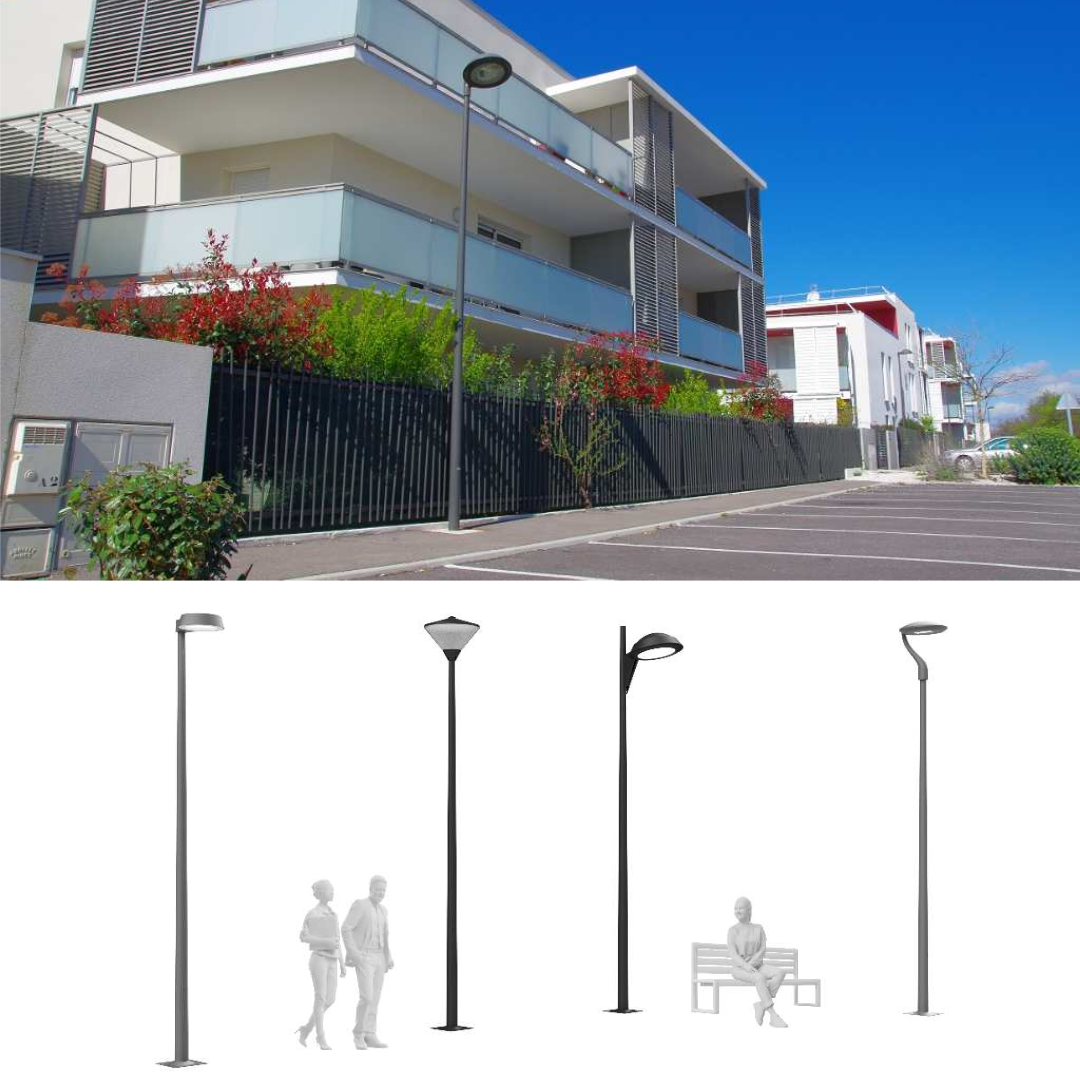 Columna funcional cilindrica 3M acero galvanizado Ø60mm