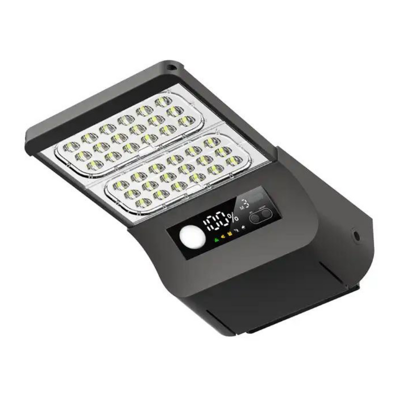 Farola Solar LED Serie STAX 6000lm 230lm/W CCT Regulable PIR IP65 Conexion Ø60mm