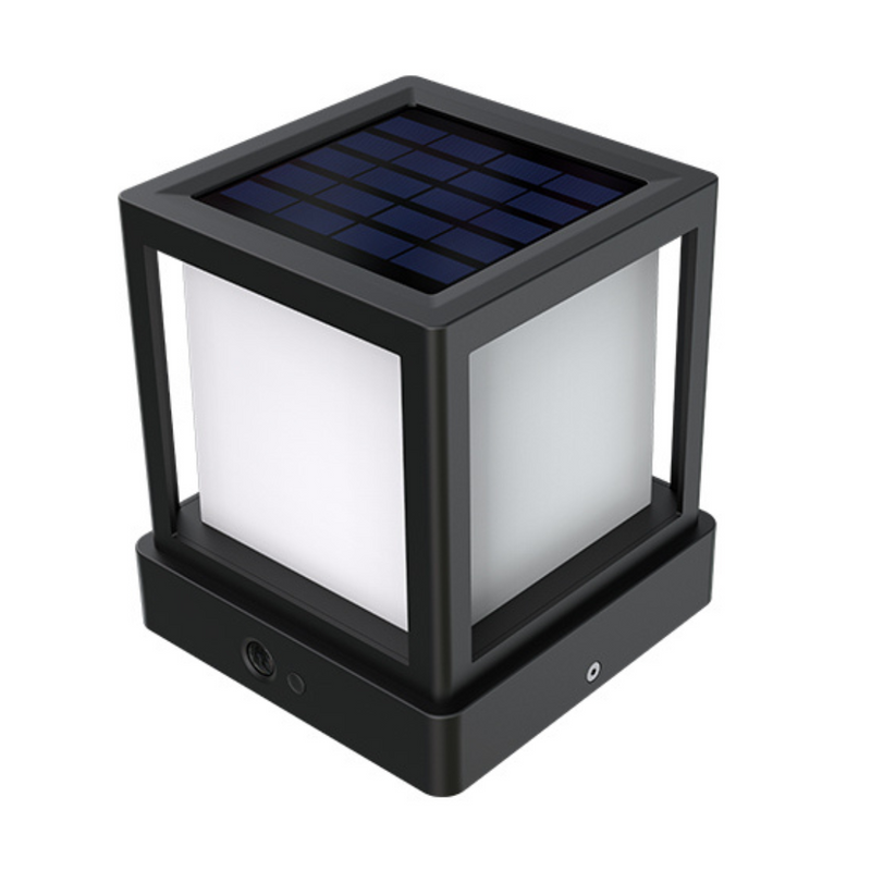 Baliza solar exterior sobremuro 1000lm IP65 OSRAM 4000K Luz Neutra