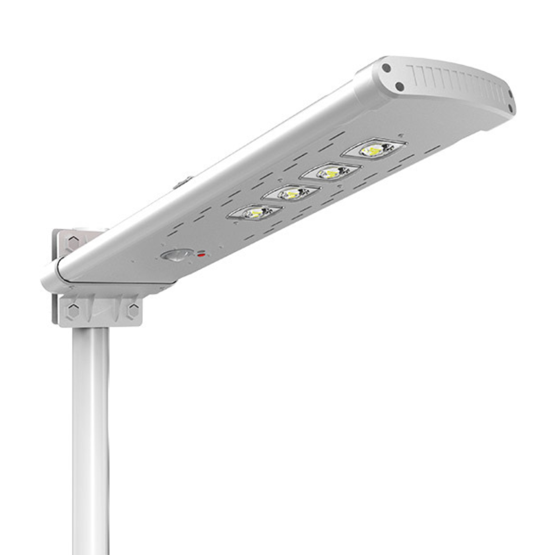 Farola Solar LED Serie SLIM 3000lm 190lm/W 5700K IP65 PIR Conexion Ø60mm