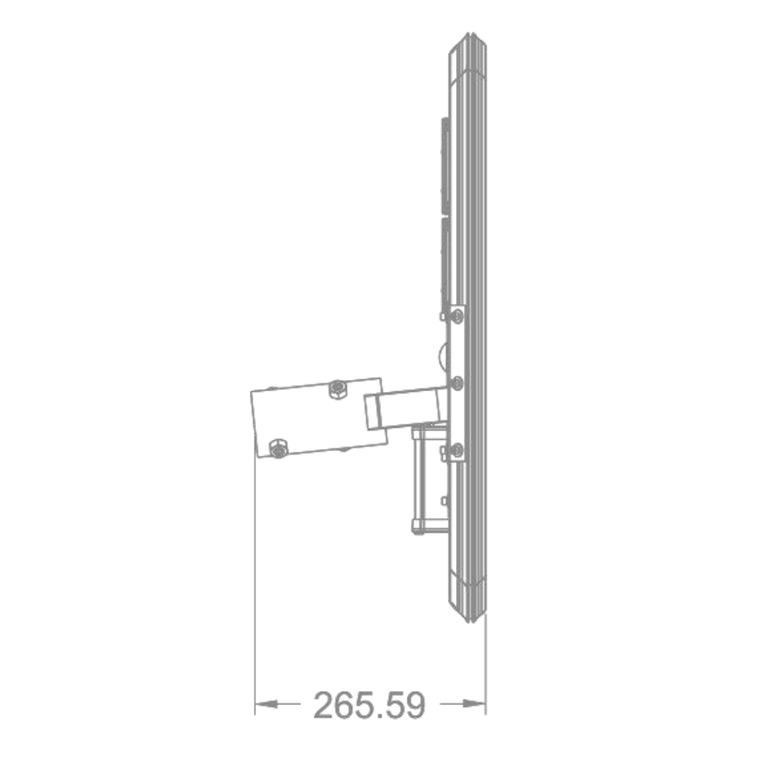 Farola Solar LED Serie Street Light 3000lm 5000K 230lm/W PIR IP65 Conexion Ø60mm
