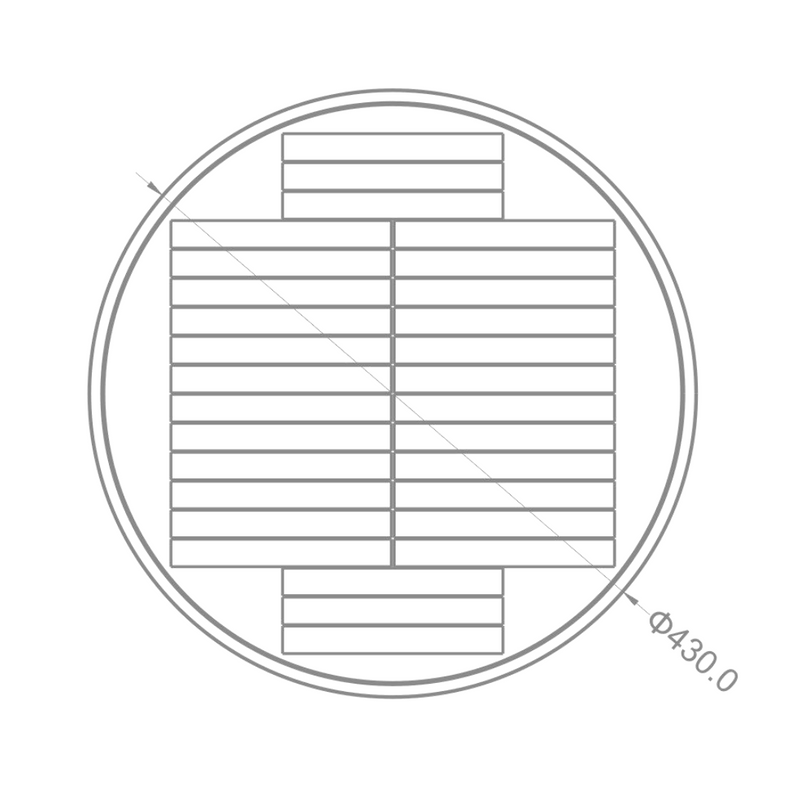 Farola solar jardín redonda 3000lm 4000k (neutro) leds Osram 3030