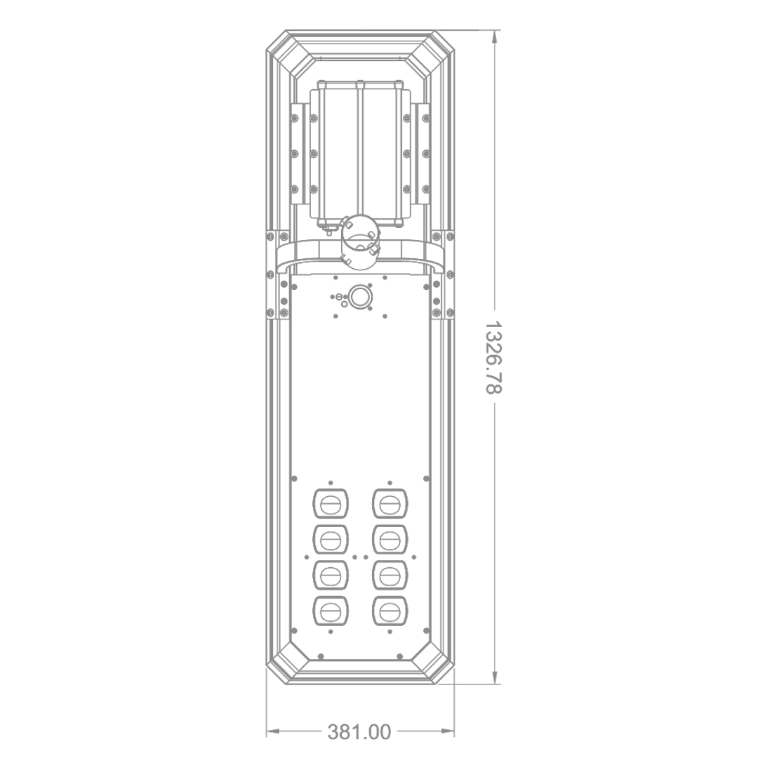 Farola Solar LED Serie Street-Light 4000lm 150lm/W IP65 IK08 Gris Plata Ø60mm Sensor PIR