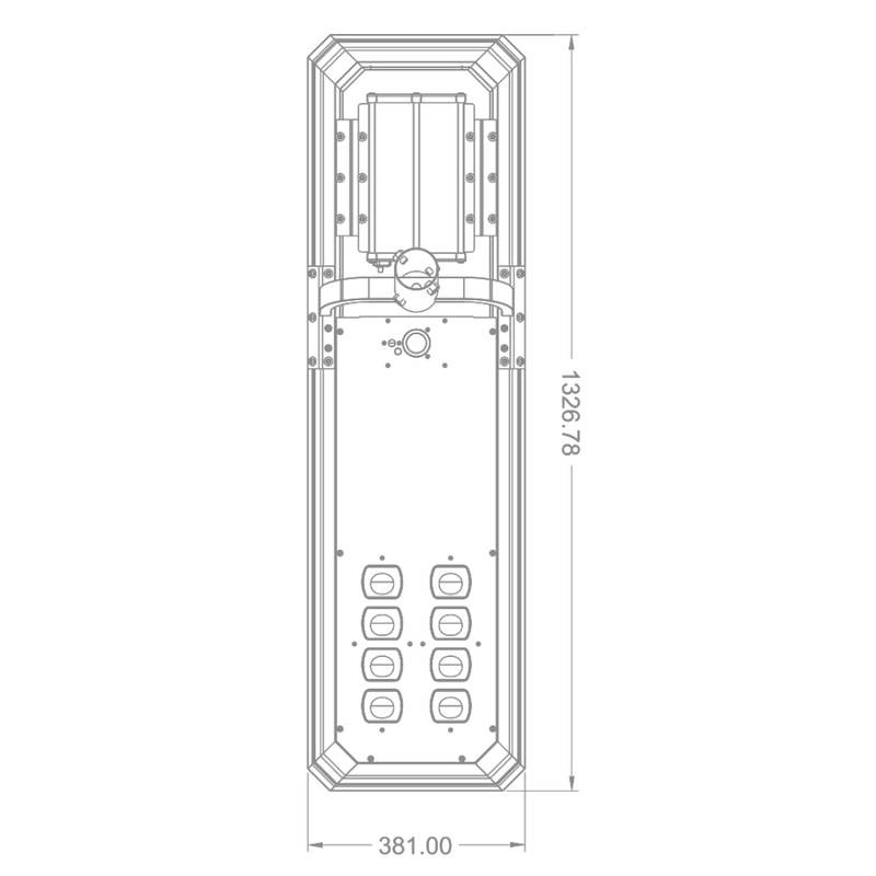 Farola solar led Street light 6000lm batería iones litio 14,8V soporte instalacion Ø60mm