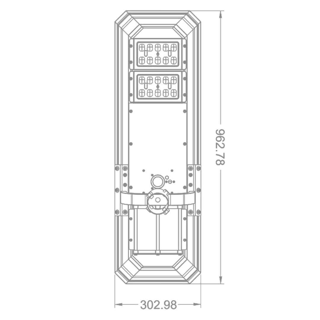 Farola Solar LED Serie Street-Light 4000lm 150lm/W IP65 IK08 Gris Plata Ø60mm Sensor PIR