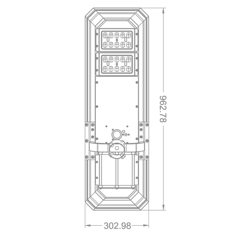 Farola Solar LED Serie Street-Ligth 4000lm 150lm/W IP65 IK08 Gris Plata Ø60mm Sensor PIR