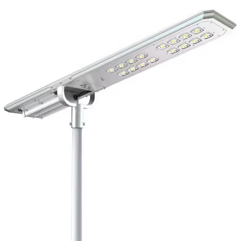 Farola Solar LED Serie Street Light 8000lm 230lm/W 5000K IP65 Gris Plata Ø60mm