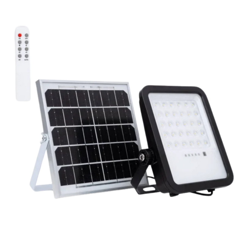 Foco Proyector LED Solar 550lm 110lm/W IP65 Control Remoto Incluido