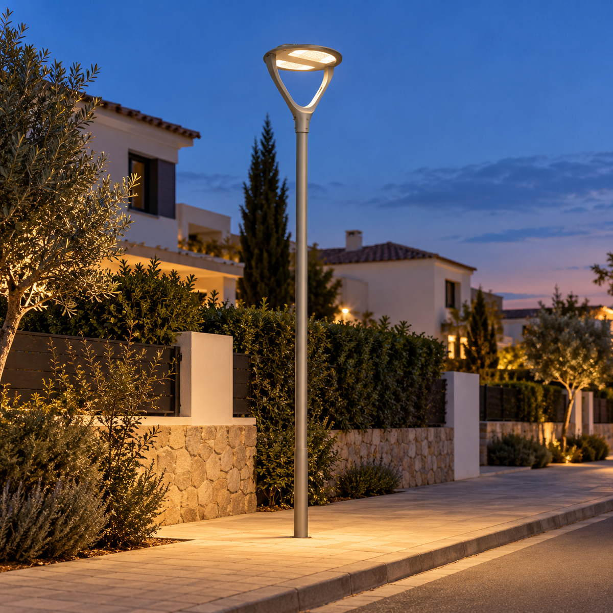 Luminaria LED Exterior Halo 30W Doble Brazo IP66