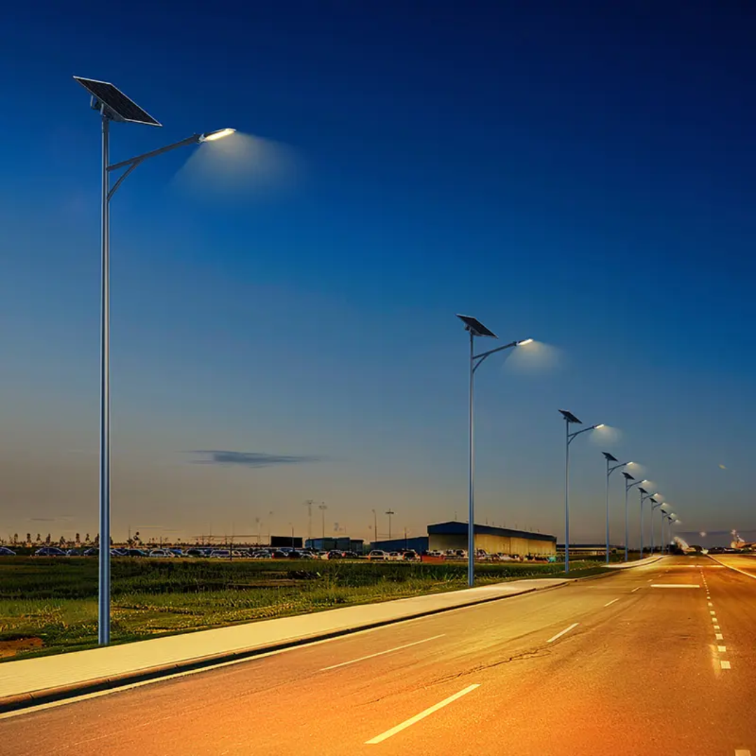 Luminaria Solar LED Alumbrado Publico Serie Alpha-S 10000lm IP65 IK08 Aluminio