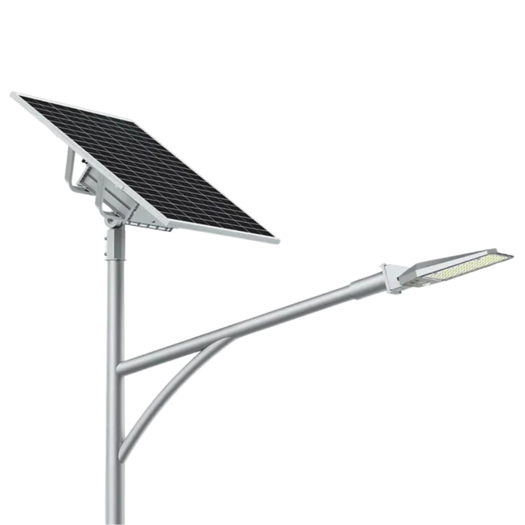 Luminaria Solar LED Alumbrado Publico Serie Alpha-S 10000lm IP65 IK08 Aluminio