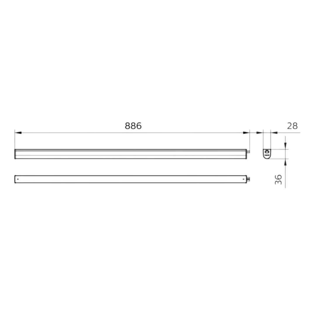 Pantalla LED 15W 90 cm PHILIPS Ledinaire Regleta Batten Enlazable