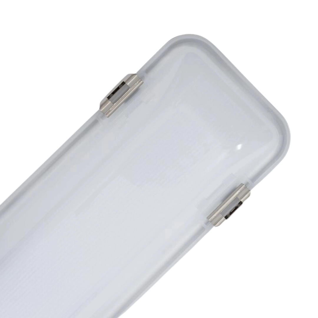 Pantalla estanca LED 120cm 40W difusor opal y cierres