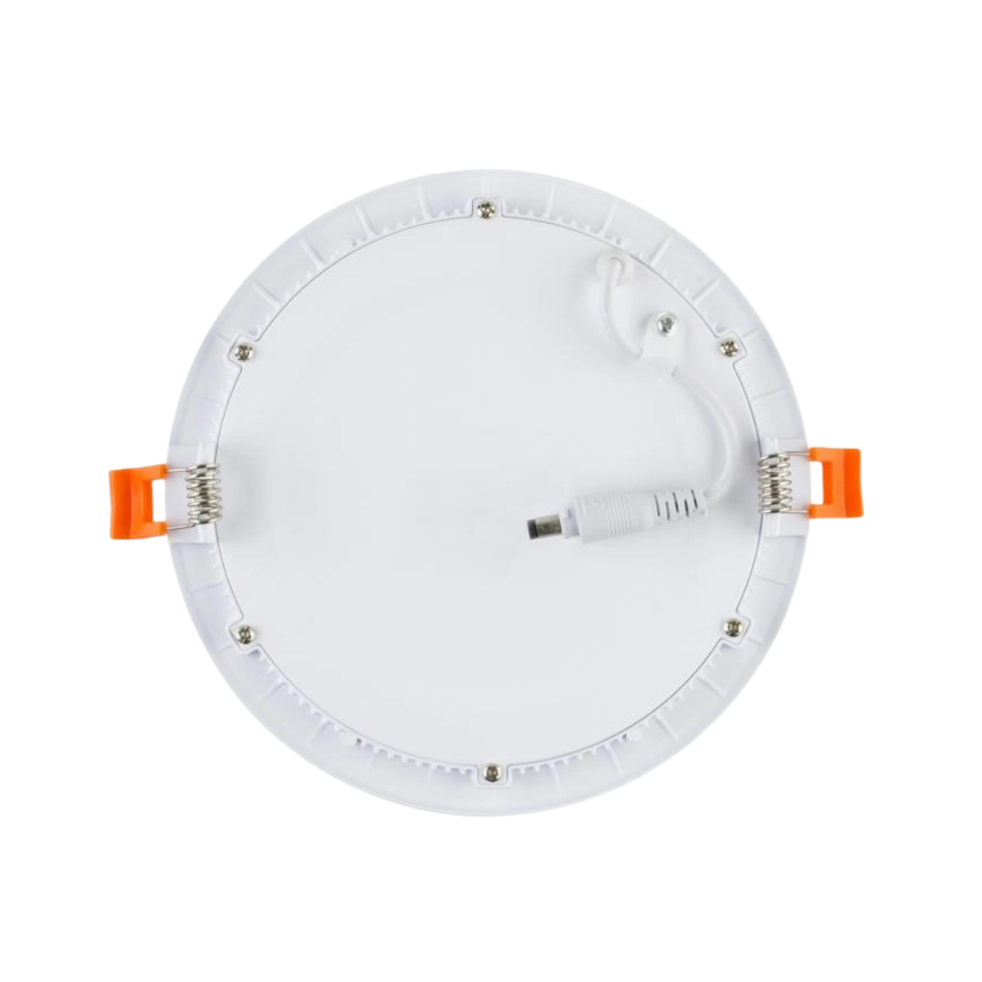 Placa LED Circular SuperSlim 20W 1900lm 95lm/W Corte Ø 205 mm