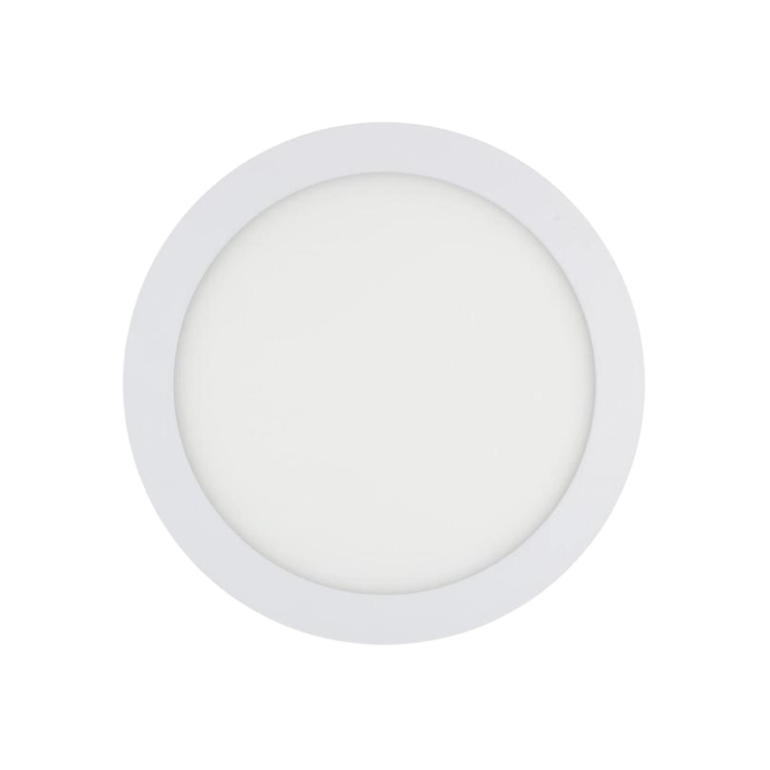 Placa LED Circular SuperSlim 20W 1900lm 95lm/W Corte Ø 205 mm