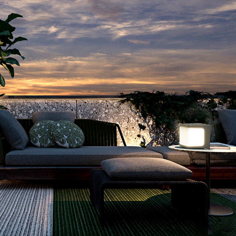 Aplique de Pared Exterior Solar LED Cuadrado 1000lm 4000K