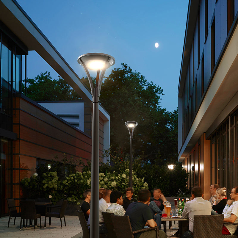 Farola Solar LED Exterior Serie Black-Sky 3000lm 230lm/W 4000K IP65 Ø60mm
