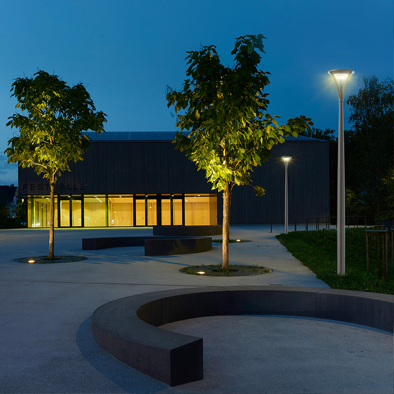 Farola Solar LED Exterior Serie Black-Sky 3000lm 230lm/W 4000K IP65 Ø60mm
