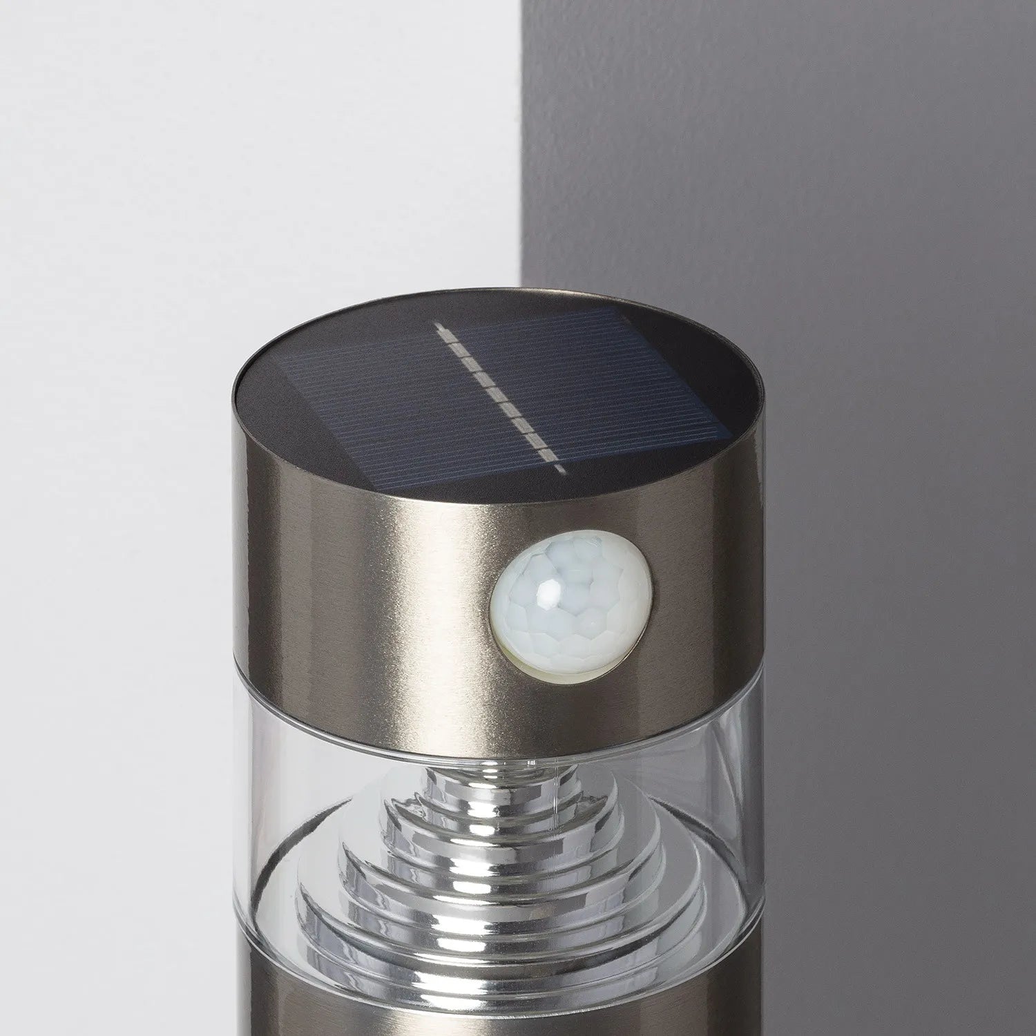Baliza Solar LED Exterior Superficie 150lm 100lm/W con Detector de Movimiento