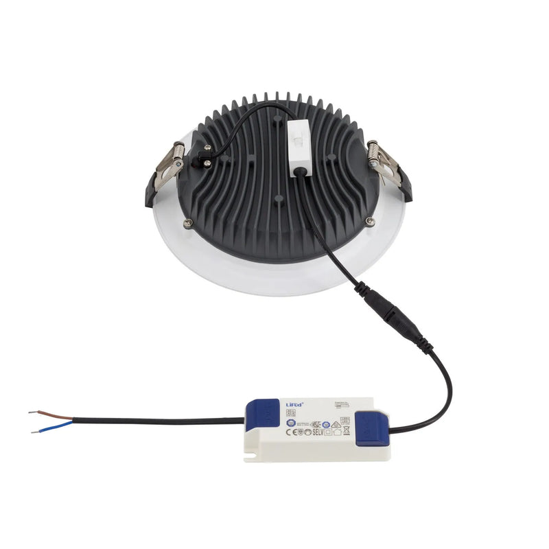 Downlight LED 30W SAMSUNG 130 lm/W Microprismático LIFUD Corte Ø 200 mm