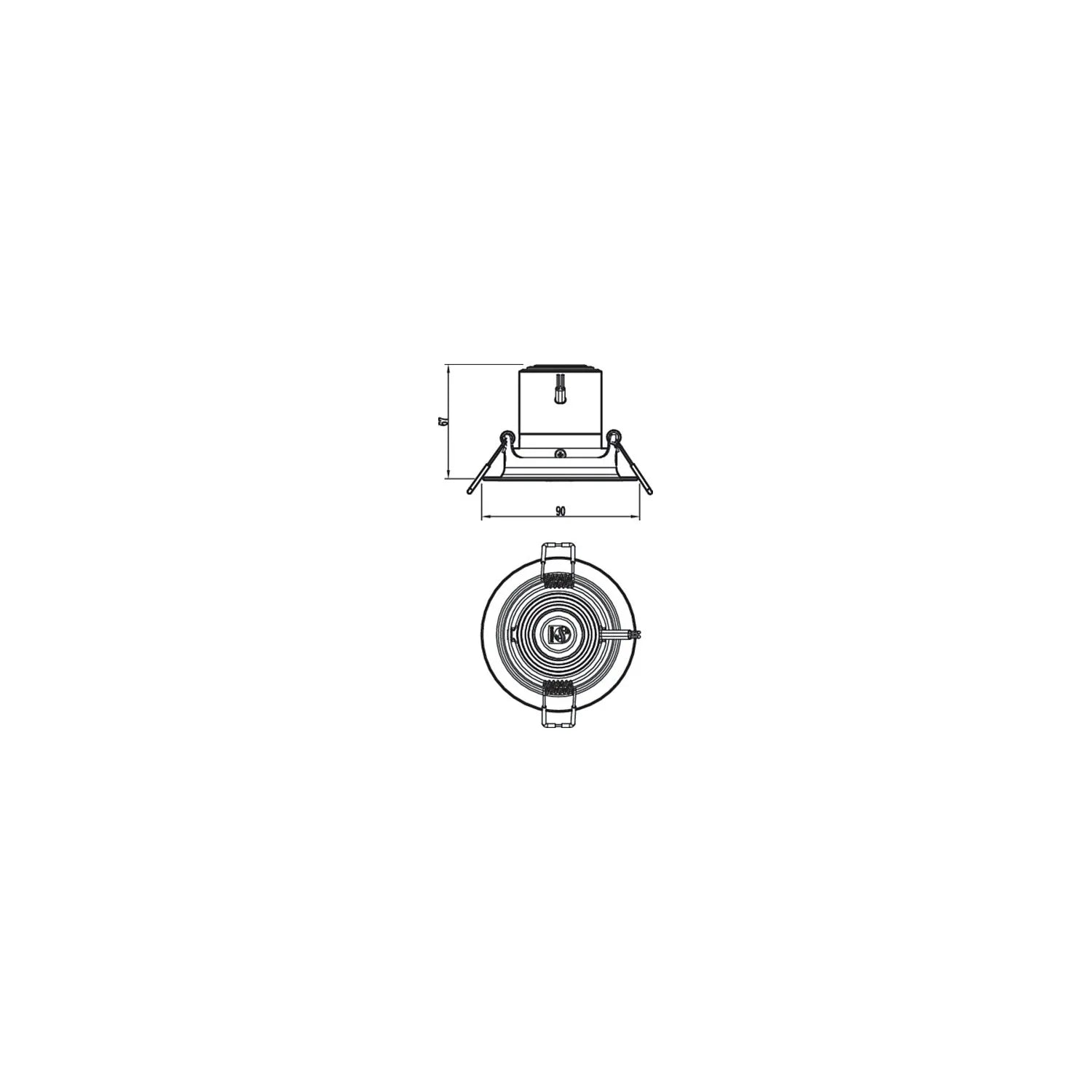 Foco Downlight LED Estela 7W 420lm PHILIPS Corte Ø 70 mm