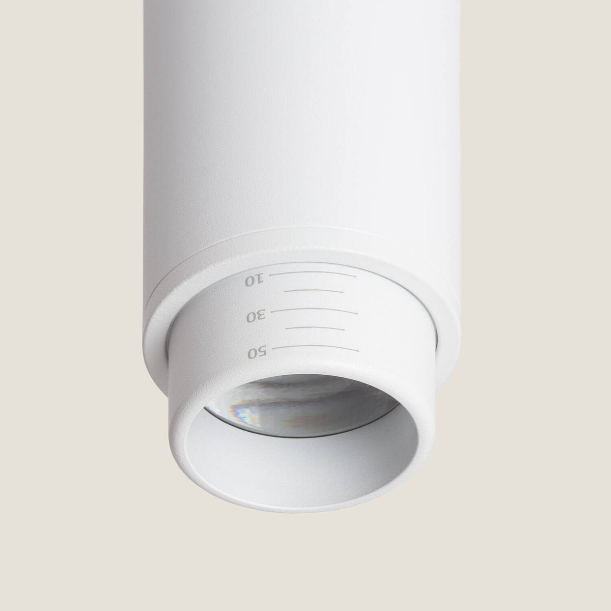 Foco de superficie ARES GU10 blanco de aluminio direccionable, vista 8