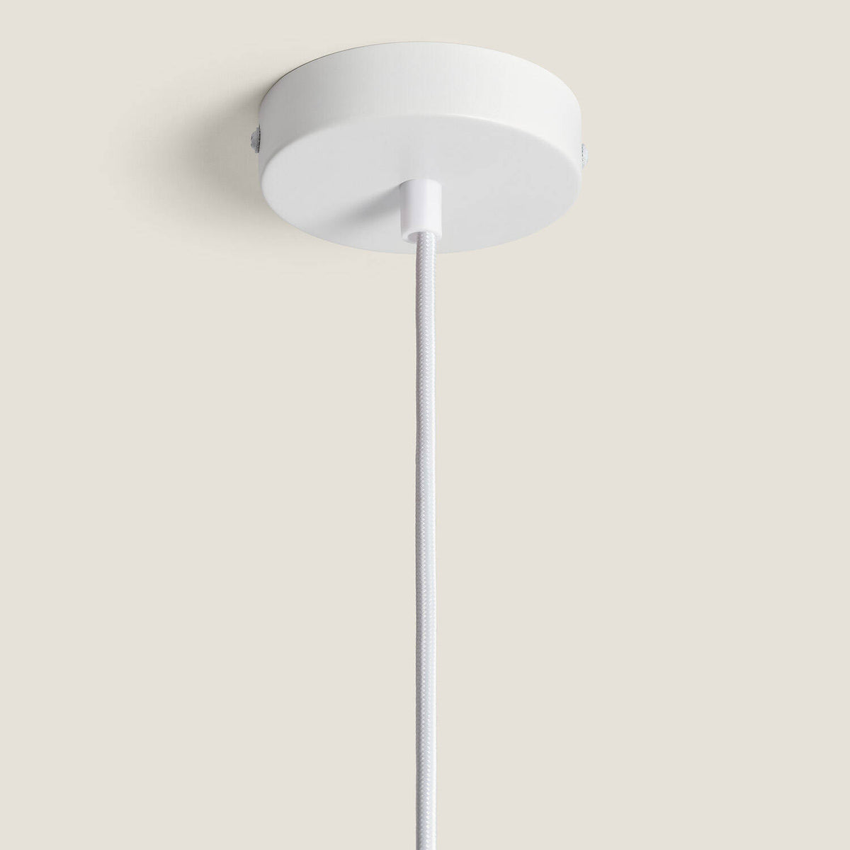Lámpara colgante DUNA E27 blanco de aluminio y madera, vista 12