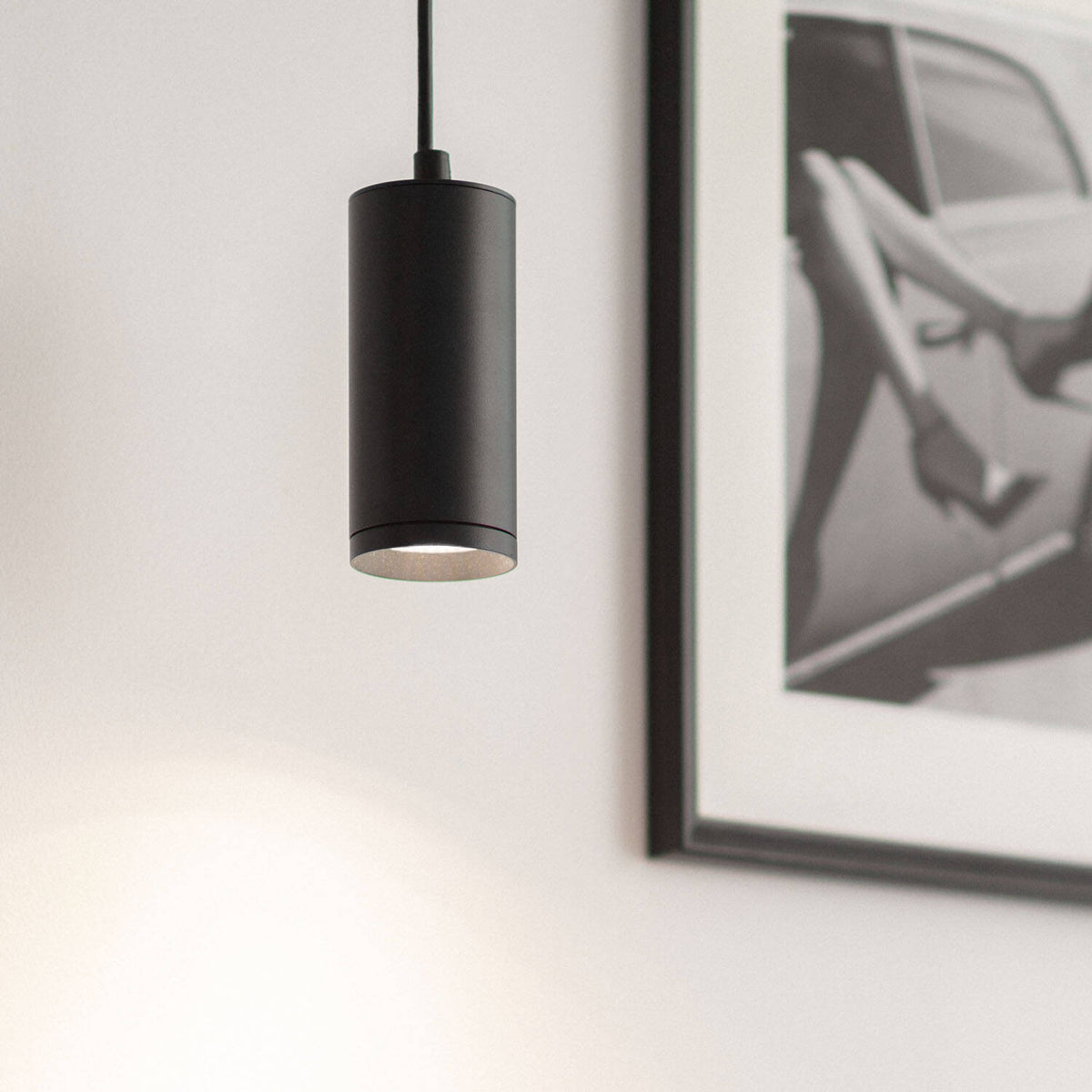 Lámpara colgante SIRA negro de aluminio GU10, vista 6