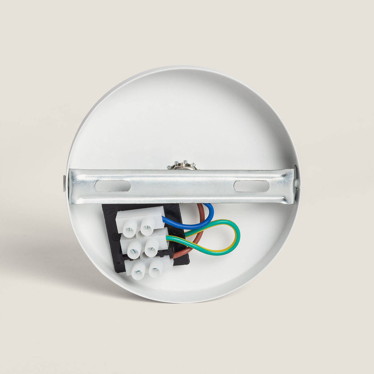 Lámpara colgante VELA E27 blanco de metal, vista 16