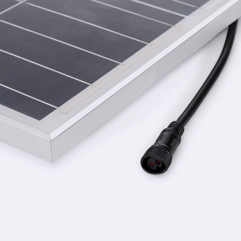 Detalle del cable y conexión del panel solar Nexo