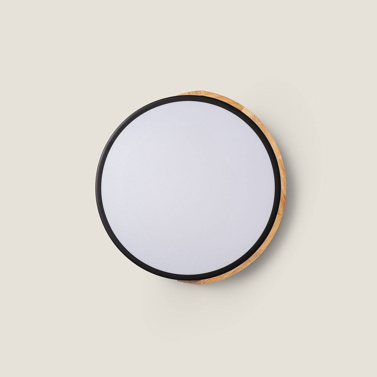 Plafón LED LIRA 18W negro de madera y aluminio Ø320 mm CCT, imagen 16